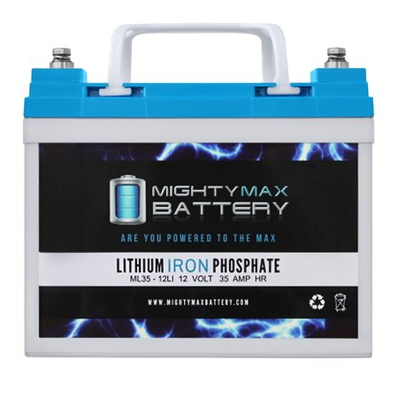 MIGHTY MAX BATTERY 12V 35AH U1 Lithium Replacement Battery for Bright Way Group BW 12260 ML35-12LI-U1735